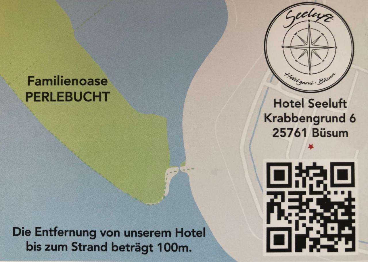 Hotel Garni Seeluft Buesum Esterno foto